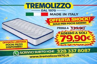 MATERASSO POLIURETANO ALBERINO SINGOLO 80X190